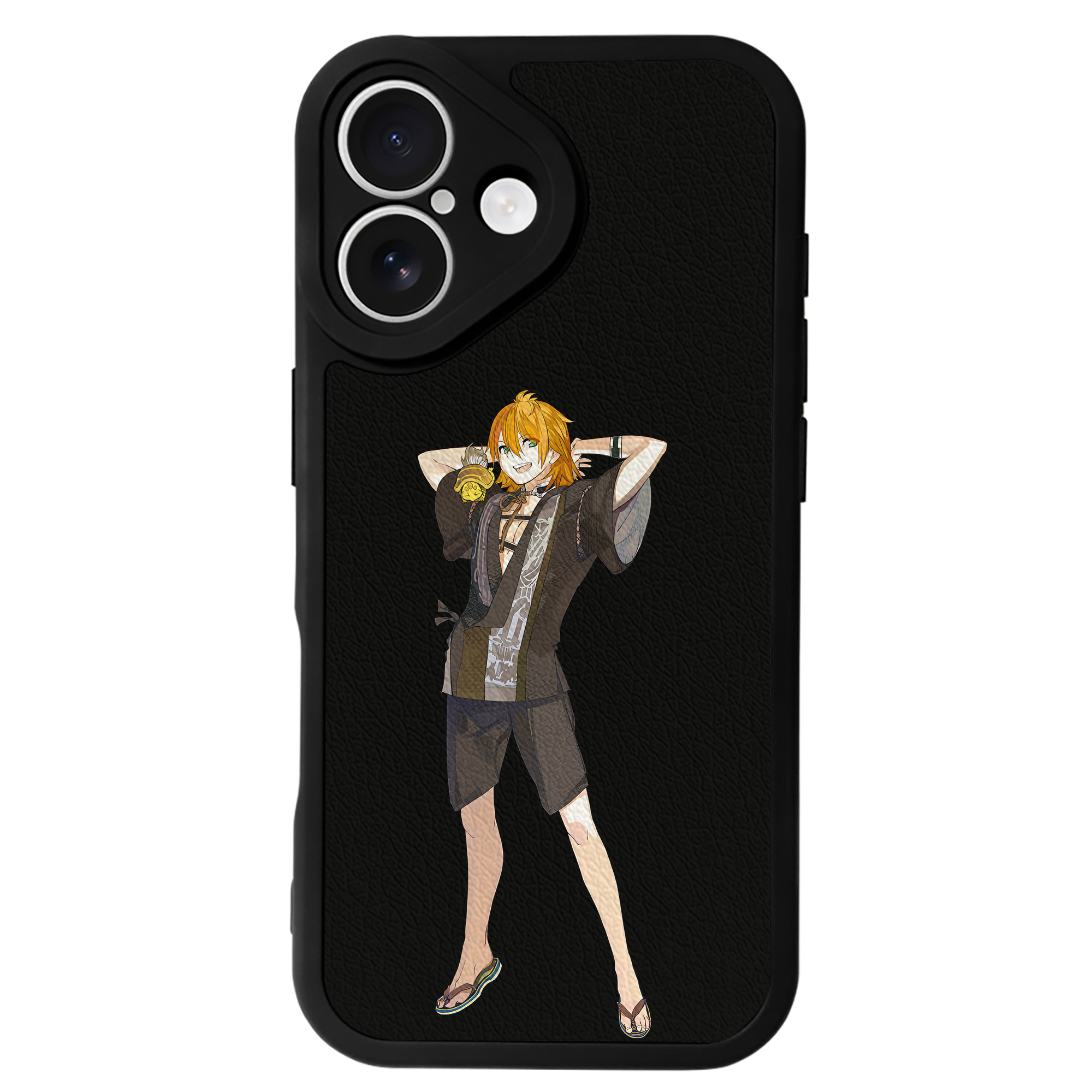（画像用） 刀剣乱舞 Touken Ranbu 【iPhone 16シリーズ対応】シリコンスマホケース（レザー調） 材質：シリコン